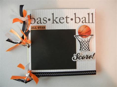 Basketball Themed Scrapbook By Lmscraftycreations On Etsy 2000