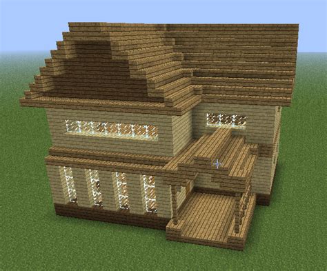 Small Dark Oak Wood House Minecraft