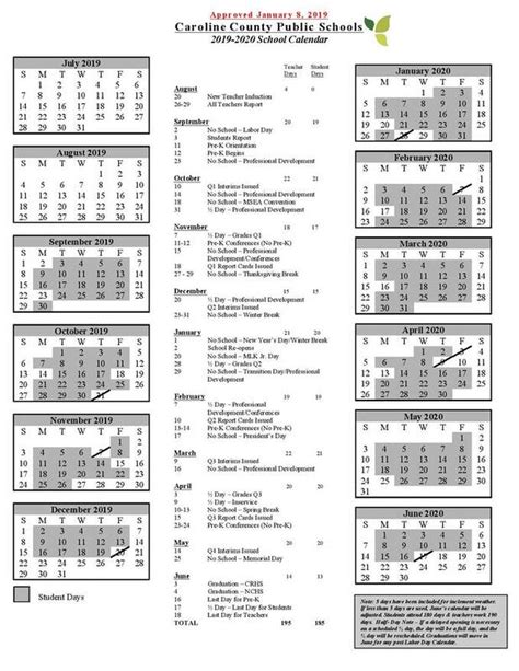 CCPS Calendar 2019-2020 - PRIDE, EXCELLENCE, & SUCCESS FOR EDUCATING ...