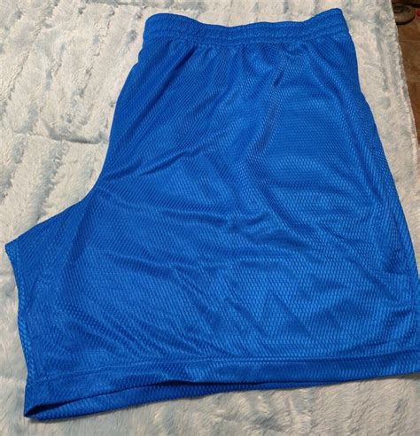 Athletic Works Shorts Size 3xl 48 50 Cobalt Crush Blue Jersey Mesh