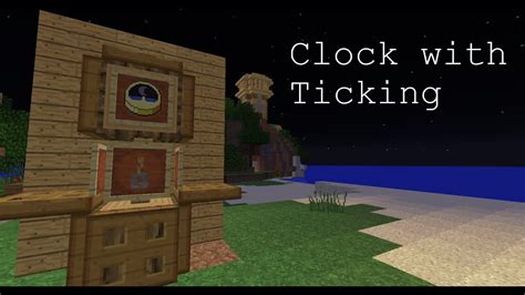 Minecraft How To Make A Clock With Ticking Youtube