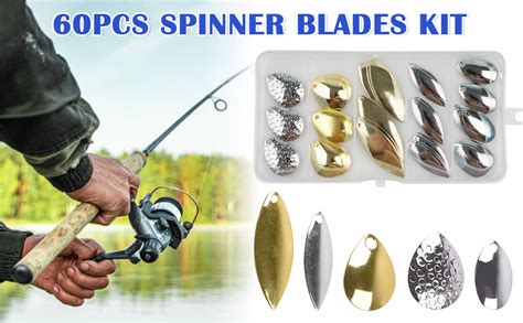 Fishing Spinner Spoons Colorado Blades Kit Willow Blades Lure Making