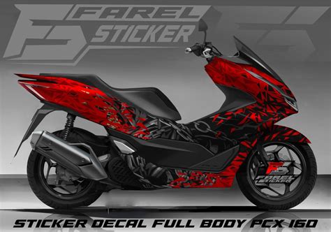 Decal Pcx 160 Full Body Dekal Stiker Honda PCX 160 Striping Variasi