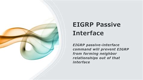 EIGRP Passive Interface YouTube