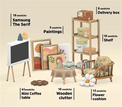 realistic sims  clutter cc  decor  fill   cc folder