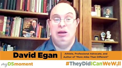 Self Advocate And Athlete David Egan Talks About Ds Research Youtube