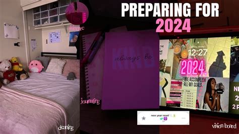 NEW YEAR RESET 2024 Cleaning Journaling Vision Boards YouTube