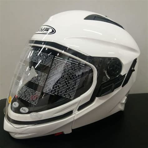 Jual Zeus Zs C White Glossy Helm Full Face Helm Half Face Helm