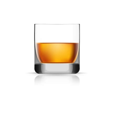 Premium Vector Whisky Glass Icon Realistic Illustration Of Whisky Glass Vector Icon For Web