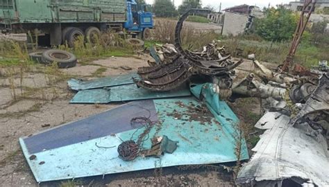 Fragments Of Russian Su 34 Aircraft Found In Lyman