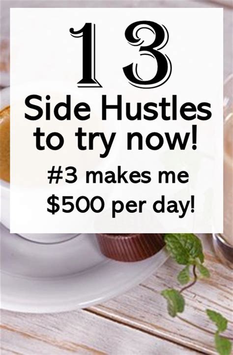 13 Easy Side Hustles To Make 500 Today Make More Money Make Money Fast Side Hustle