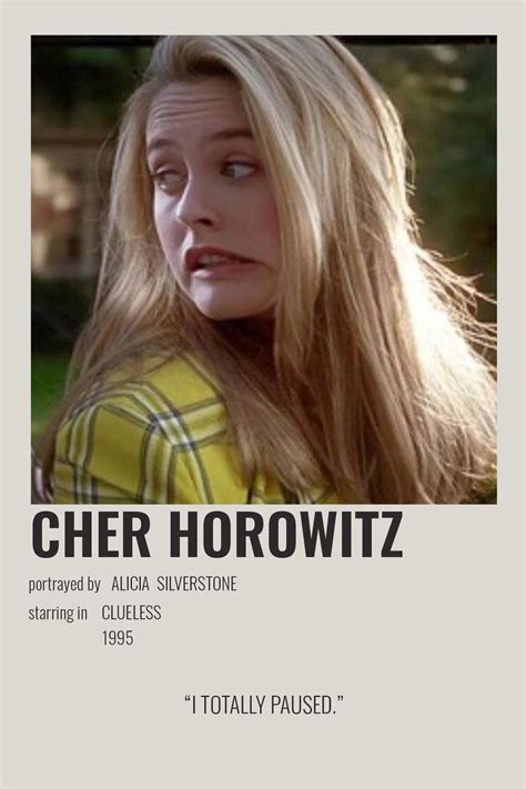 Cher Horowitz By Cari Movie Posters Minimalist Clueless Movie