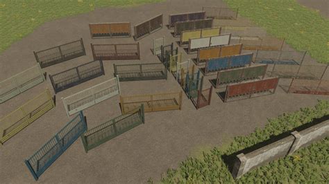 FS22 Pack Of Fences v 1 0 Decoration Mod für Farming Simulator 22