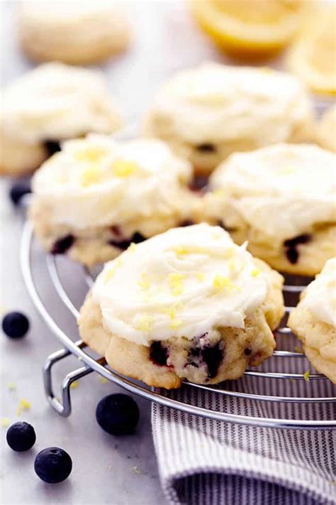 Blueberry Lemon Cookies With Lemon Cream Cheese Frosting The Recipe