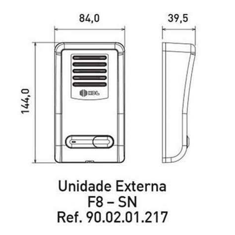 Modulo Externo Porteiro Eletronico F8 Sntl Hdl No Shoptime