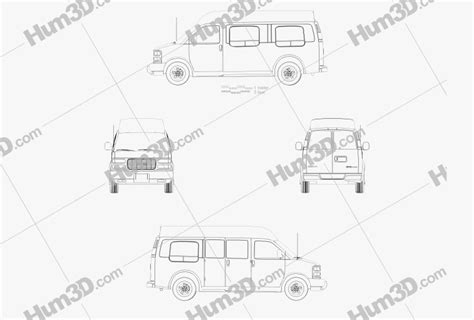 Gmc Savana Cargo Van Yf7 Upfitter 2002 Blueprint