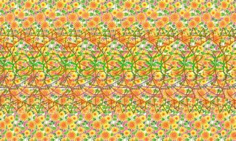 An Orange And Green Background With Many Different Colored Lines In The