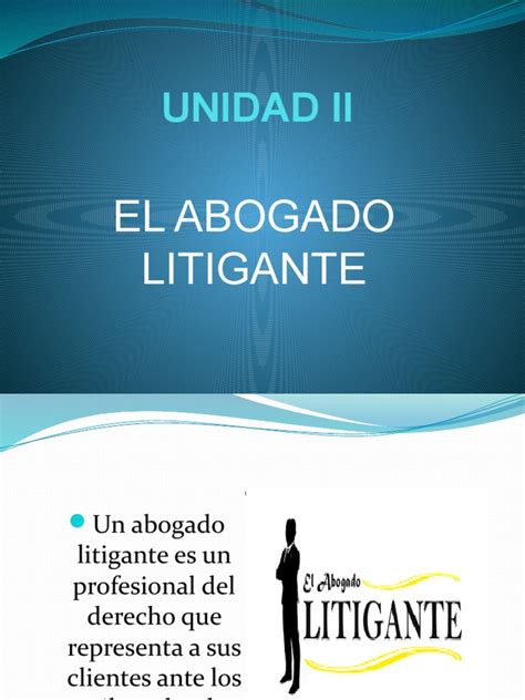 1 Clase El Abogado Litigante Pdf Justicia Crimen Y Violencia