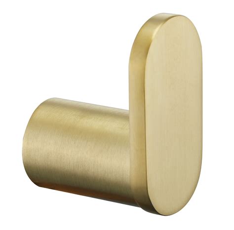 Buk Arch Robe Hook Brushed Brass Flooring Bathrooms Interiors