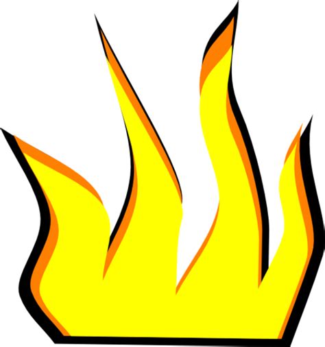 How To Draw Cartoon Fire Flames Free Images Clipart Clipartix