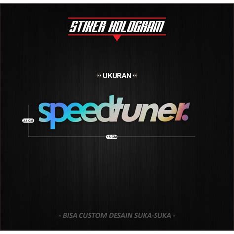 Jual Stiker Cutting Hologram Speedtuner Shopee Indonesia