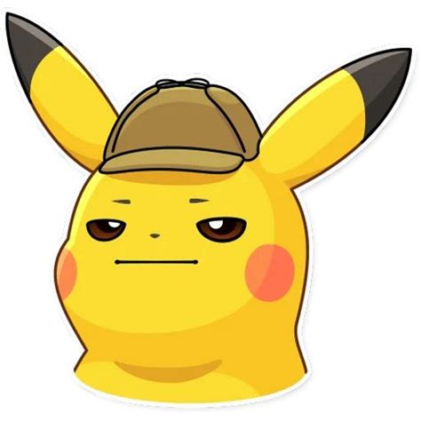 Sticker Maker Pikachu Пикачу Картинки покемона Детектив