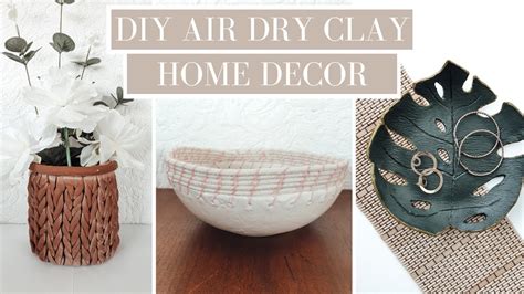 Diy Home Decor Air Dry Clay Projects Easy To Make And Budget Friendly Monstera Dish Chunky