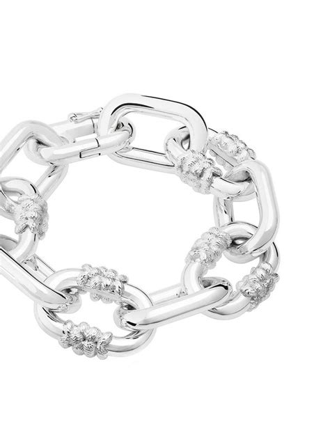 Tane M Xico Bordados Chain Bracelet Silver Editorialist