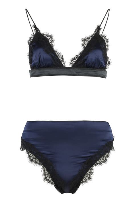 Buy Oseree Travaillè Triangle Bra Bikini Blue At 28 Off Editorialist