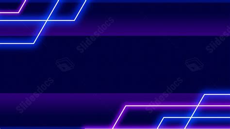 Neon Lights Neon Light Technology Business Blue Powerpoint Background ...