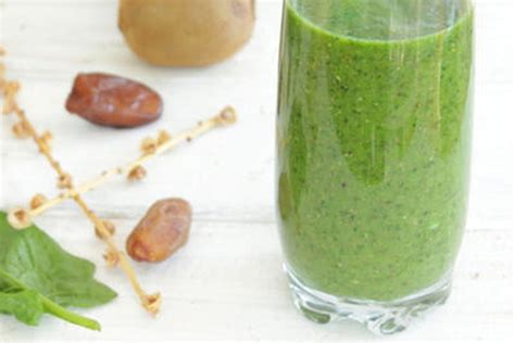 Green Smoothie Kiwi Pinards Banane Antioxydants Et Fibres