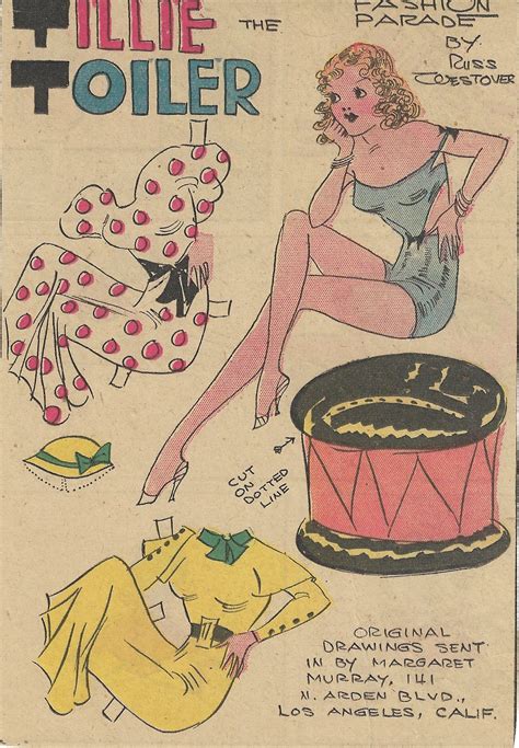 5 6 34 Tillie Paper Doll Paper Dolls Dolls Comics