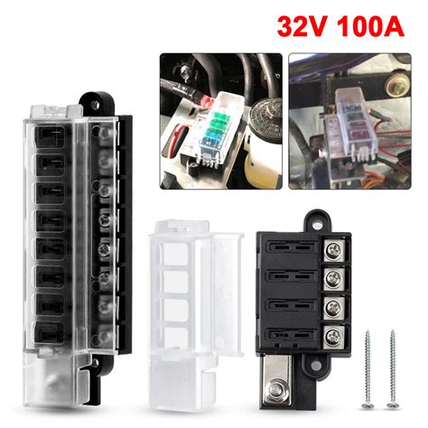 4 8 Way Car Fuse Accessory 12v 24v Car Truck Circuit Fuse Box Circuit Breaker Blade