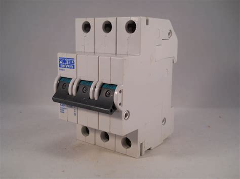 Proteus Mcb Triple Pole Phase Breaker Type C A Geyer