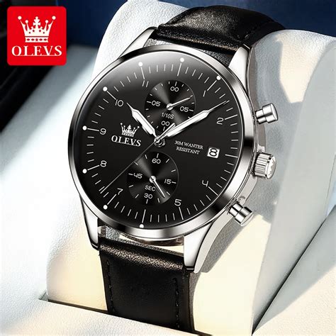 Olevs Reloj De Cuarzo Para Hombre Accesorio De Marca De Lujo A La Moda