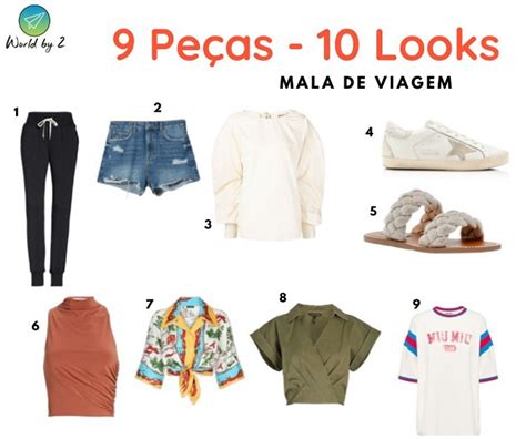 Mala de Viagem Praia 9 Peças 10 Looks World by 2