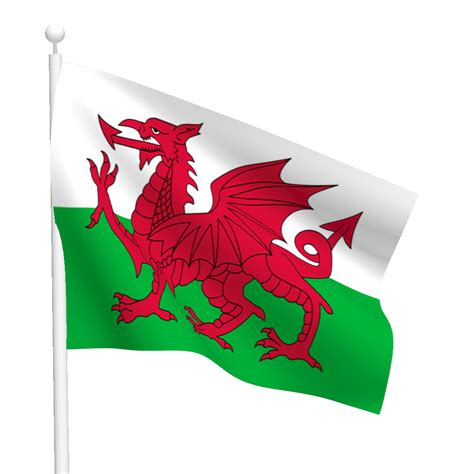 Polyester Wales Flag Light Duty Flags International