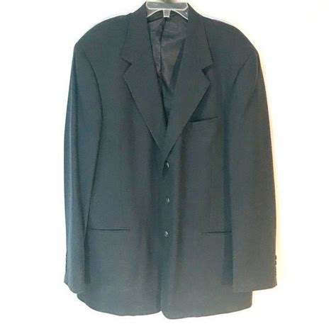 Perry Ellis Perry Ellis Portfolio Black Sport Coat Suit Jacket Blazer