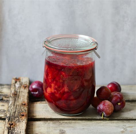 Summer Plum Compote Tasty Love Story Plum Compote Healthy Desserts