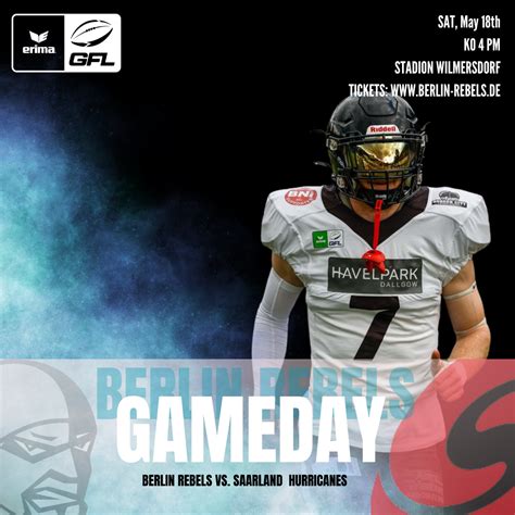 Saisonstart Bei Den Berlin Rebels Erima GFL