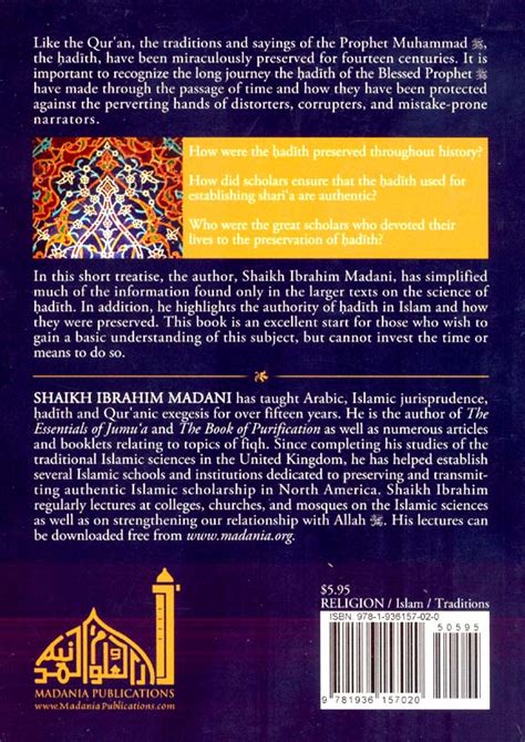 The Preservation Of Hadith A Breif Introduction To The Science Of