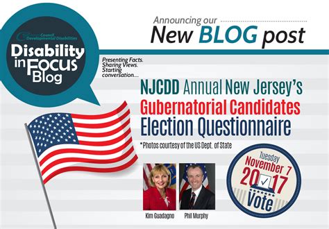 The Annual Njcdd Election Questionnaire The New Jersey Council On