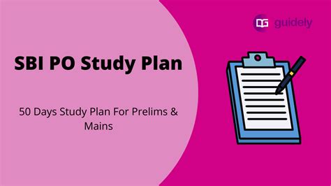 Sbi Po Study Plan Effective Days Study Plan