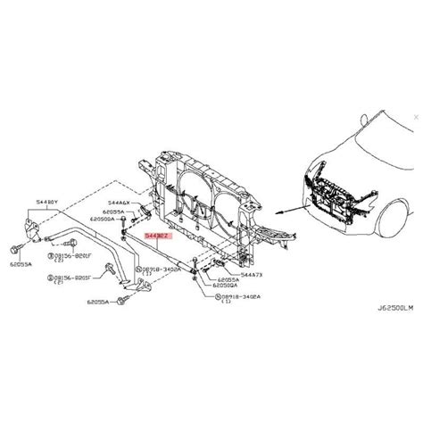 Z Z Nissan Oem Radiator Support Panel Reinforcement Front Torqen