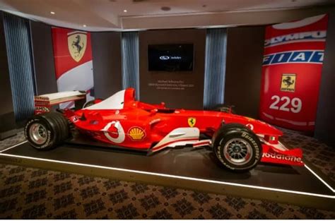 Ferrari do hexacampeonato de Schumacher na F1 será leiloada em Genebra