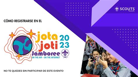 Cómo registrarse en el JOTA JOTI 2023 YouTube