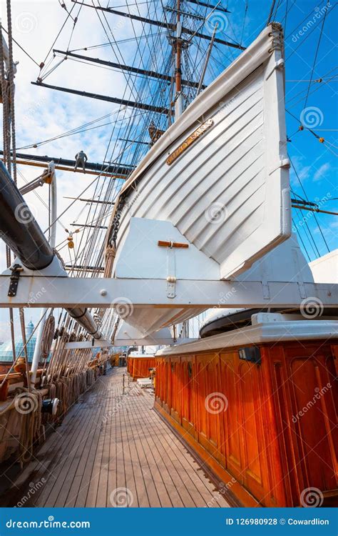 Cutty Sark The Historical Tea Clipper Ship In Greenwich London Uk