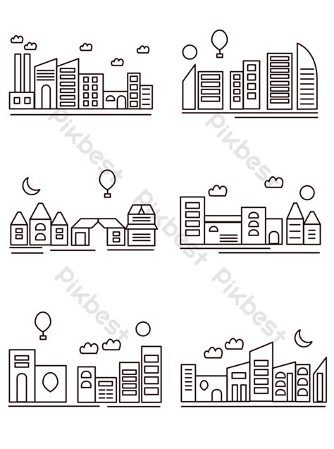 Drawing City Background Image PNG Images | AI Free Download - Pikbest