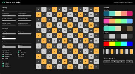 Jorge Valle Hurtado Uv Map Checker Maker Byvalle