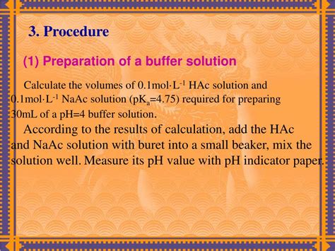 PPT Experiment 7 Preparation And Properties Of Buffers PowerPoint